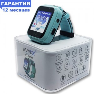 Детские водонепроницаемые gps часы myox мх-16bw синие (камера+фонарик)