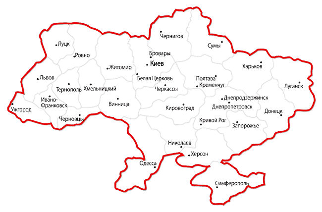 карта украины